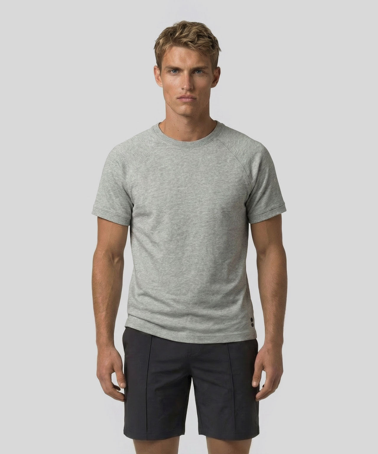 Light Organic Cotton Sleeveless Sweatshirt: Grey Melange