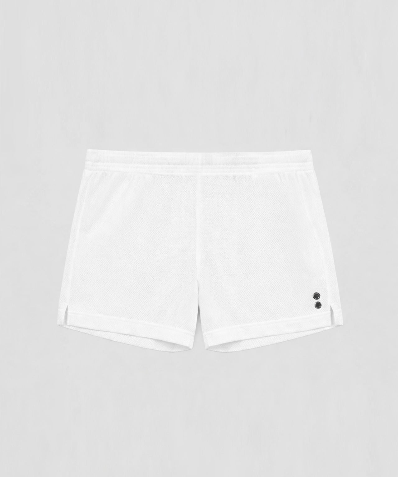 Mesh Home Shorts: White