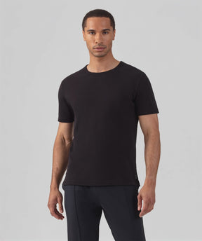 Cotton Mesh T-Shirt Eyelet Edition: Black