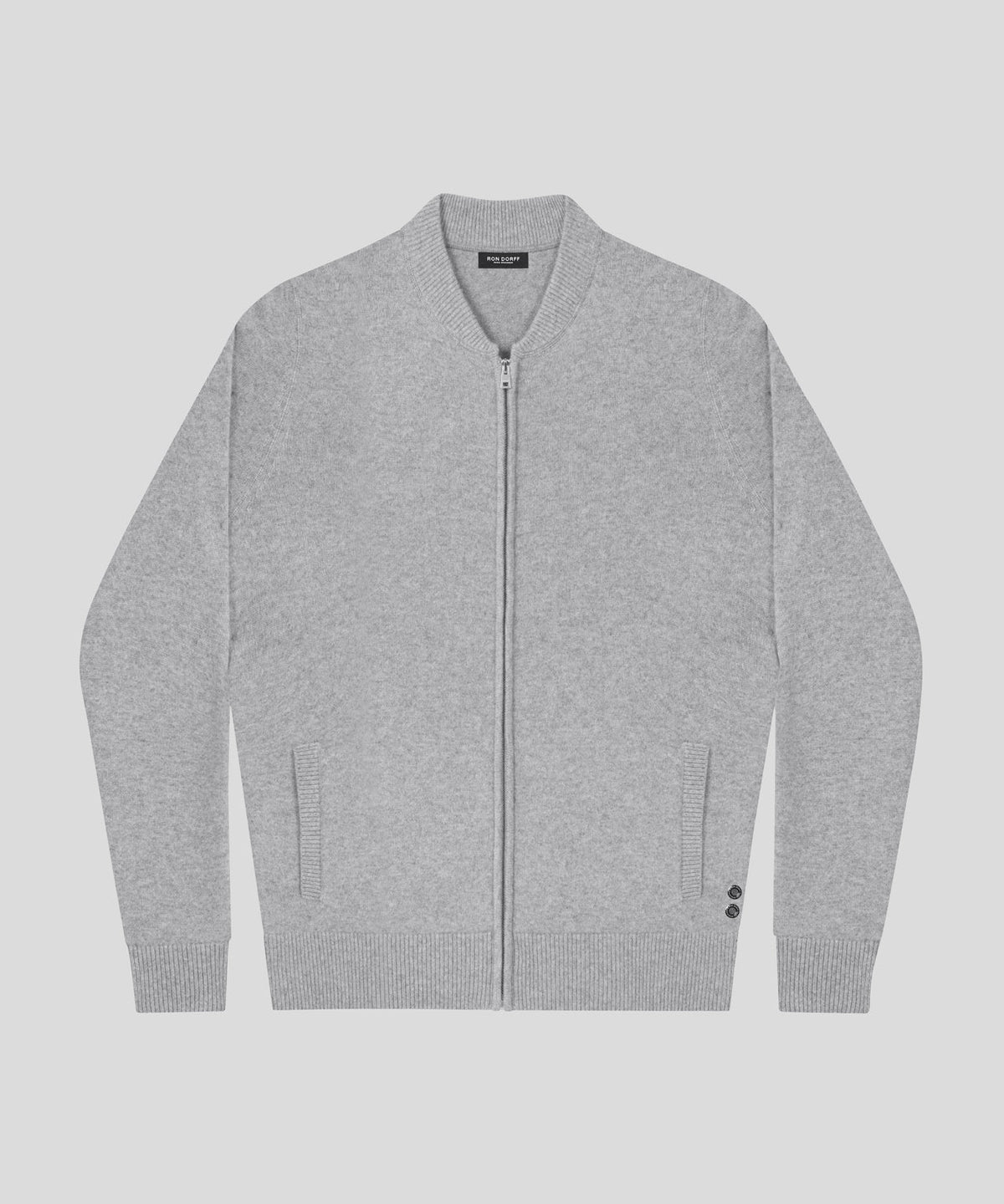 Cashmere Tennis Jacket: Heather Grey