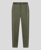 Track Pants w. Piping: Dark Olive Green