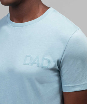 Organic Cotton T-Shirt "DAD": Morning Blue