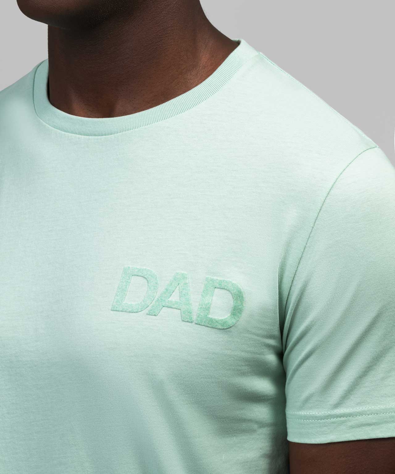 Organic Cotton T-Shirt "DAD": Pistachio Green