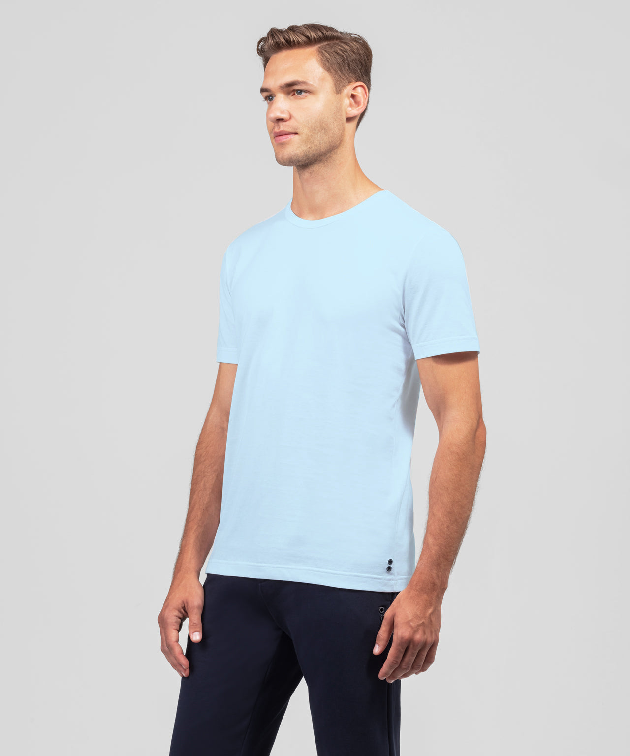 Crew Neck T-Shirt Eyelet Edition: Morning Blue