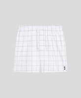 Pyjama Shorts Checkers: White