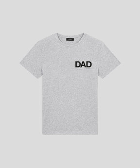 Organic Cotton T-Shirt "DAD": Heather Grey