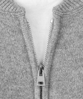 Cashmere Tennis Jacket: Heather Grey