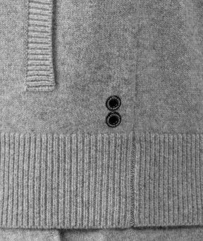 Cashmere Tennis Jacket: Heather Grey