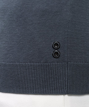 Cotton Silk RD Polo w Piping: Stormy Weather