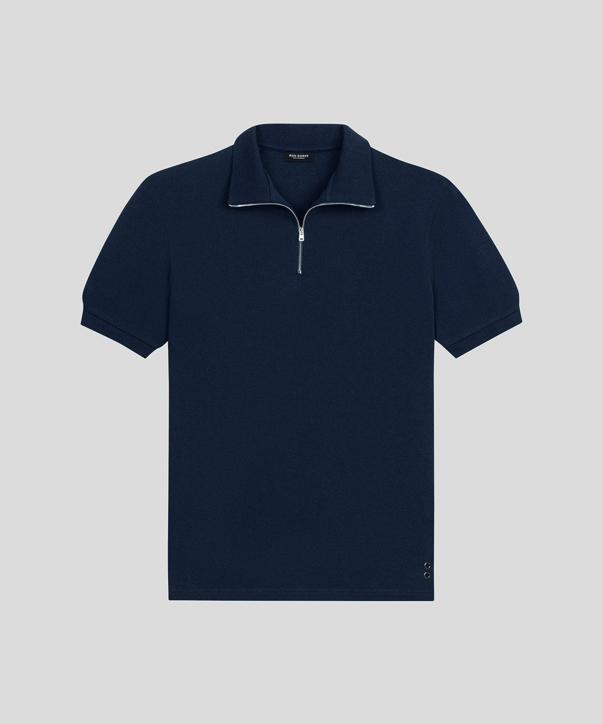 Cotton Piqué RD Polo: Navy