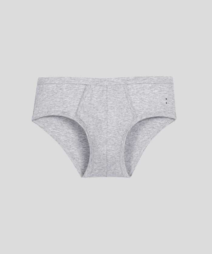 Y-Front Briefs: Heather Grey